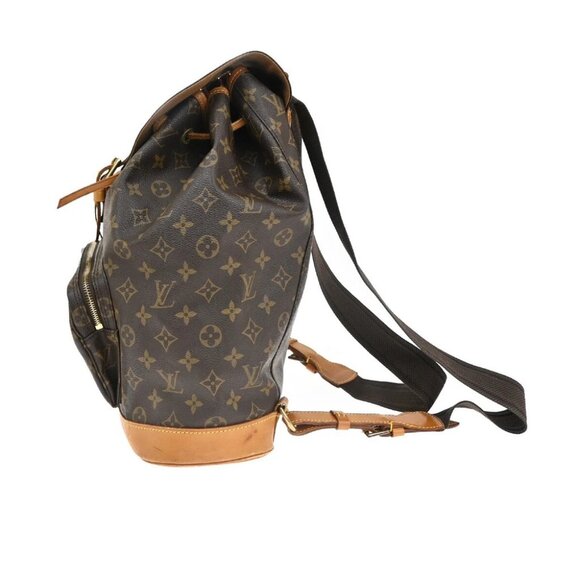 LOUIS VUITTON Montsouris GM Backpack Bag Monogram Leather Brown - Picture 2 of 15